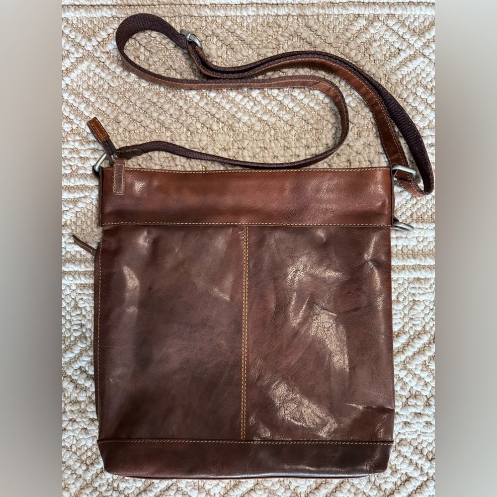 Jack Georges Leather Crossbody Bag NWOT - Picture 2 of 7
